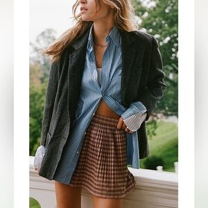 BDG Urban Outfitters Pennie Pleated Mini Skirt Pink Plaid Size XS